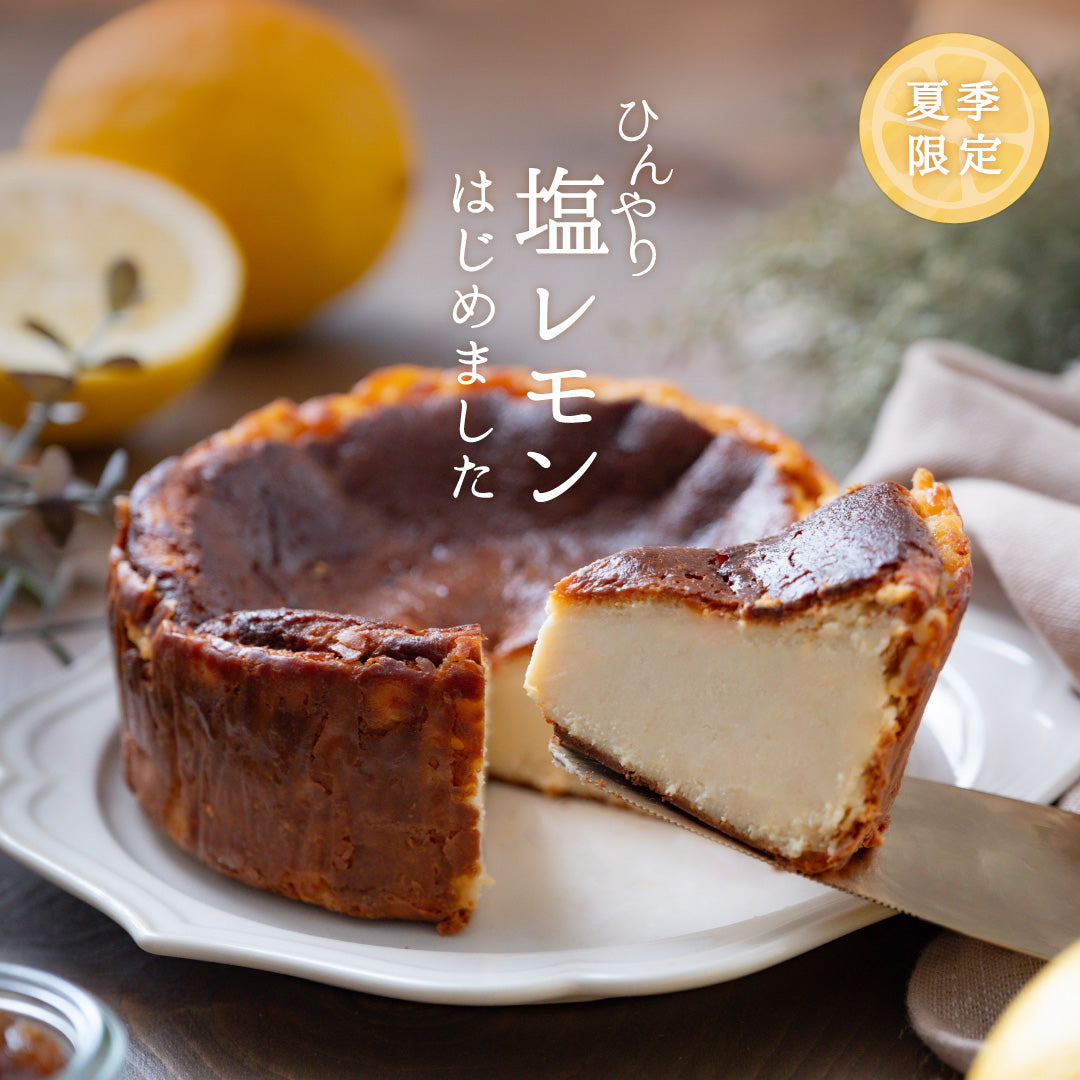 夏季限定!塩レモンのとっておきチーズケーキ